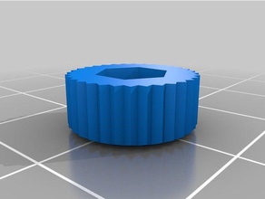 doble pequeña ajustar thumbnut diy personalizado 3d print model - Mito3D