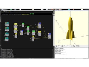 anpassbare Rakete 3d-drucken editor graphscad nodal openscad 3d print model - Mito3D