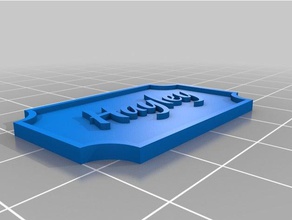 my customized nameplate hayley decor 3d print model - Mito3D