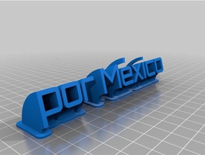 por Meksika ofis özelleştirilmiş 3d print model - Mito3D