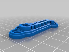 meine angepasste multiline-tag Schlüsselanhänger Kirsche kundengebundene 3d print model - Mito3D