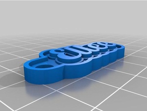 k ellee llavero llaveros personalizado 3d print model - Mito3D