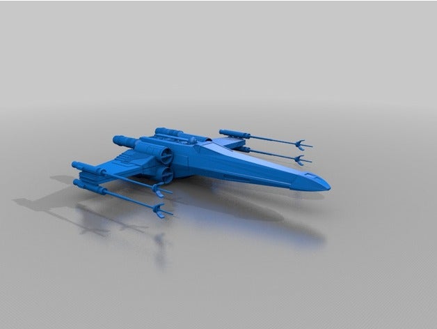 star wars episode iv new hope - incom t-65b x-wing vehicles starfighter x wing 3D print model - Mito3D