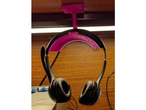 bills 1st headphone hanger audio holder hook 3d print model - Mito3D