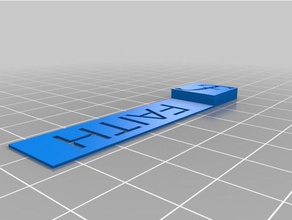 la fe marcador de oficina personalizado 3d print model - Mito3D