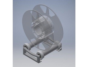 filament spool roller assy 3d printer parts guide holder 3d print model - Mito3D