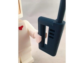 el gigante de lego walkie-talkie juegos y juguetes minifig 3d print model - Mito3D