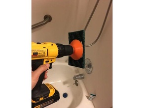 drill scrubber brush bathroom 3d print model - Mito3D