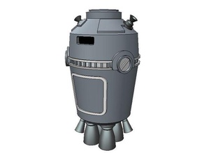 sw - escape pod La stampa 3d scifi di star wars da tavolo token 3d print model - Mito3D