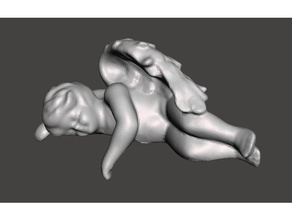 angel ange creatures 3d scan scanning decoration sculpture sleepling 3d print model - Mito3D