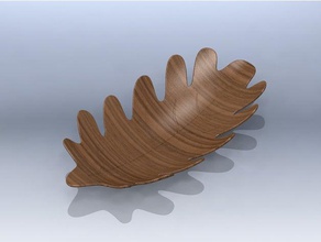 acorn leaf decor 3d print model - Mito3D