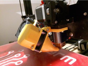 boosted fan adaptor 3d printer parts 40mm mount cooling makerfarm 3d print model - Mito3D
