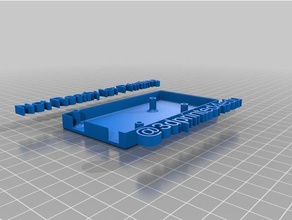 projeto básico de caixa - parte 4 aberturas eletrônica arduino caso openscad gabinete 3d print model - Mito3D