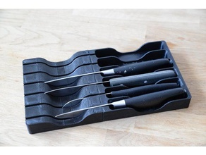 knife block holder kitchen drawer & dining kitchenaid organizer tool 3d print model - Mito3D
