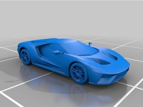 ford gt 2017 vehicles car futuristic musclecar sportscar 3d print model - Mito3D