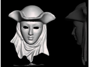 máscara - maschera tipica italiana di venezia las esculturas costplay italia hecho en maschere la típica tipici venecia 3d print model - Mito3D