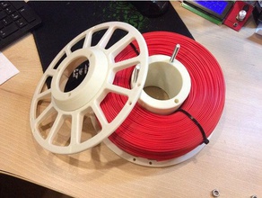 composto bobina de filamento d 220 mm Impressora 3d acessórios filamento-spool spool masterspool 3d print model - Mito3D