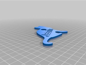 privesek kocka jasmin de porte-clés personnalisé 3d print model - Mito3D