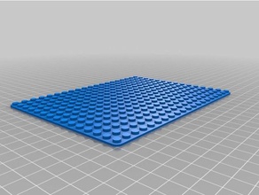 lego-kompatible Grundplatte 15x20 Bau-Spielzeug kundengebundene 3d print model - Mito3D