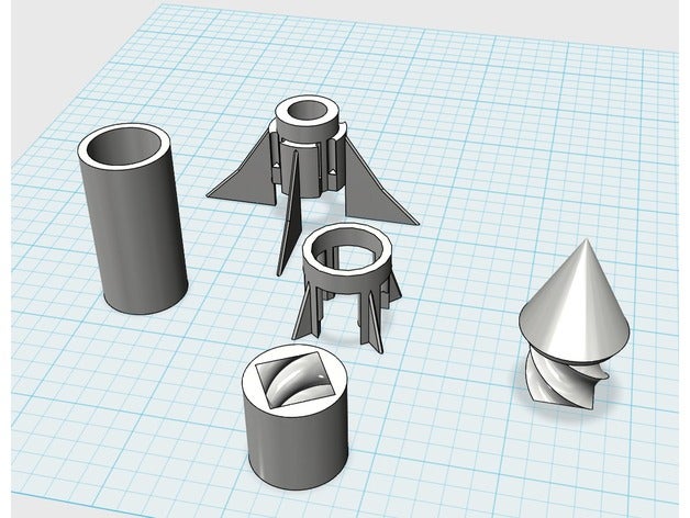 modular de cohetes hobby modelo cohete el 3D print model - Mito3D