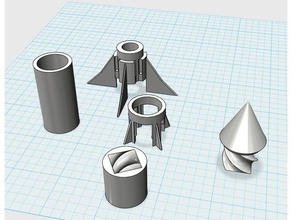 modulare Rakete hobby Modell-Rakete 3d print model - Mito3D