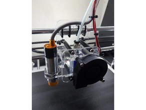 simple anet a8 printer head e3d v6 lasercut 3d parts printerhead pursa i3 3d print model - Mito3D