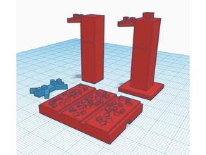 gratuit de test l'échantillon super spéléologues pièces du jeu xyz connecteurs L'impression 3d tests 3d print model - Mito3D