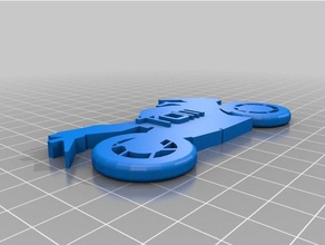 il mio personalizzate - moto portachiavi segni e loghi su misura 3d print model - Mito3D
