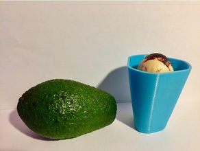 avocado wachsen cup Küche und Esszimmer Obst wächst Pflanzen 3d print model - Mito3D
