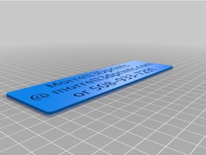 negocio plantilla signos y logotipos personalizado 3d print model - Mito3D