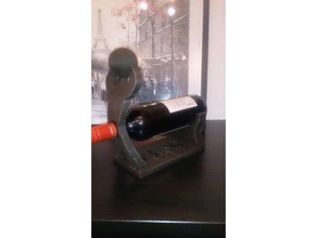 desvergonzado wineholder decoración 3d print model - Mito3D
