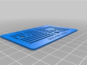 il mio personalizzato su thingiverse biglietto da visita segni e loghi misura 3d print model - Mito3D