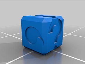 anglais cube L'impression 3d dé 3d print model - Mito3D