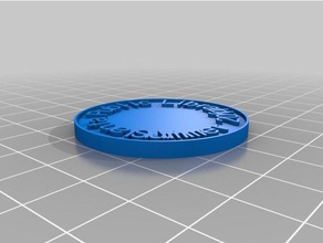 meu personalizada moeda chip moedas e selos personalizado 3d print model - Mito3D