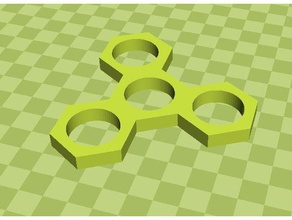 hexagone spinner modèles distincts jouets mécaniques 3d print model - Mito3D