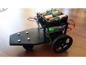 adafruit tüy rover şase üst Robotik 3d print model - Mito3D