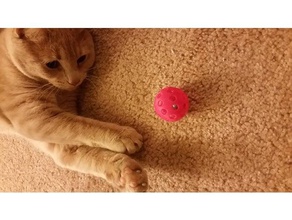 cat toy - bell inside ball pets ball holes cat ball cat bell cat toy
