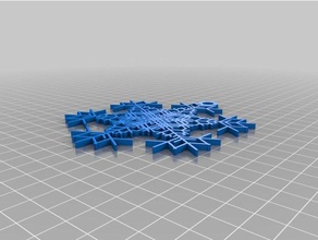 daniel's snowflake interactive art customized 3d print model - Mito3D
