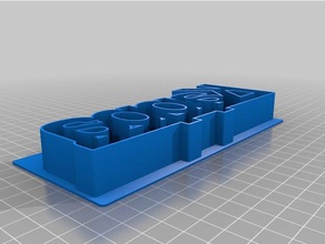 meine angepasste benutzerdefinierte text-Ausstecher Küche und Esszimmer kundengebundene 3d print model - Mito3D