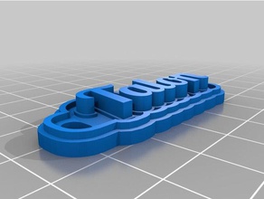 talon Schlüsselanhänger kundengebundene 3d print model - Mito3D