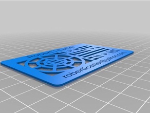 my customized thingiverse's custom business card signs & logos 3d print model - Mito3D
