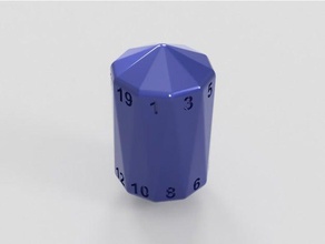 crystal caste d20 hobby dice dungeons dragons roleplaying 3d print model - Mito3D
