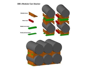 db modulare può stacker organizzazione la dispensa 3d print model - Mito3D
