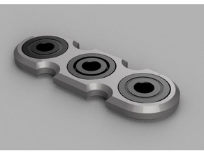 çift spinner fidget oyuncak oyuncaklar ve oyunlar 3d print model - Mito3D