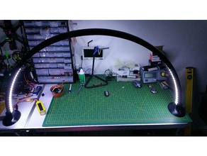 led arco di luce arredamento arch hobby i porta a striscia del illuminazione 3d print model - Mito3D