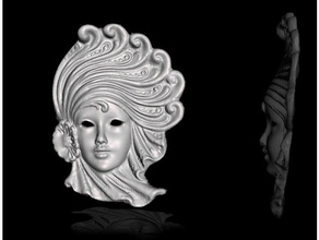 maske - maschera ıtaliana tipica di heykeller ıtalia İtalya yapılan venezia Venedik dekorasyon ev yaptı 3d print model - Mito3D