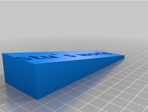 meu personalizados batente de porta do agregado familiar personalizado 3d print model - Mito3D