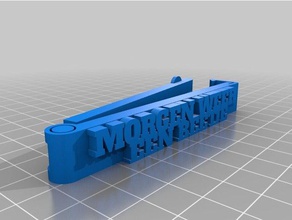 my customized bag clip customizer christmas edition kitchen & dining 3d print model - Mito3D