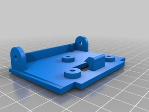 luggage latch base replacement parts 3d print model - Mito3D