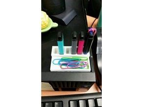 simple usb dock office computer cute desk flash drive holder little organizer small tray 3d print model - Mito3D